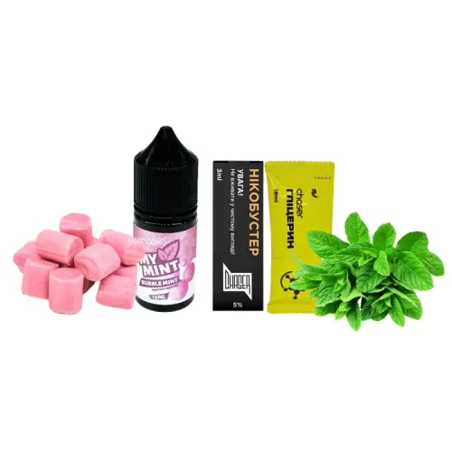 Набір для самозамішування Chaser My Mint Bubble mint (Жуйка М'ята, 50 мг, 30 мл)