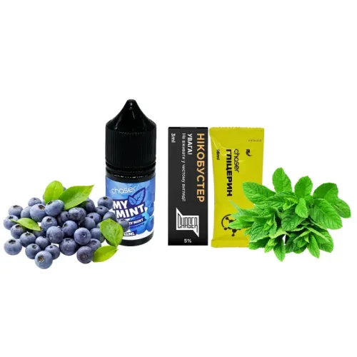 Набір для самозамішування Chaser My Mint Billberry mint (Голубика М'ята, 50 мг, 30 мл)