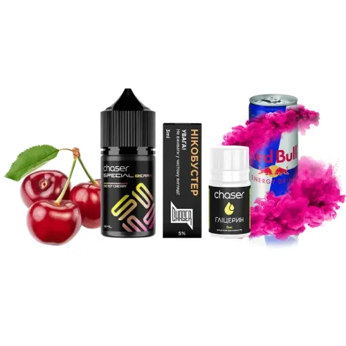 Набір для самозамішування Chaser Special Berry Energy Cherry (Вишня Енергетик, 50 мг, 30 мл)