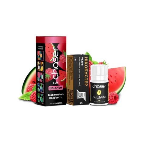 Набір для самозамішування Chaser Lux Watermelon Raspberry Ultra (Кавун Малина, 50 мг, 30 мл)