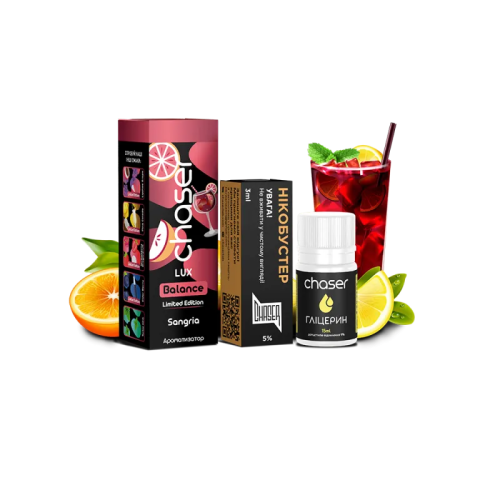 Набір для самозамішування Chaser Lux Sangria Limited Ultra (Сангрія, 50 мг, 30 мл)
