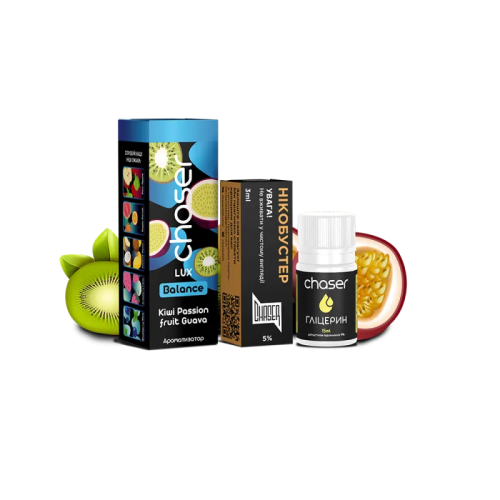 Набір для самозамішування Chaser Lux Kiwi Passion Fruit Guava Ultra (Ківі Маракуя Гуава, 50 мг, 30 мл)