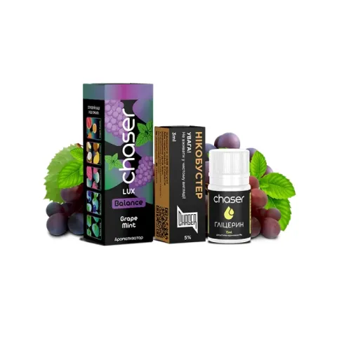 Набір для самозамішування Chaser Lux Grape Mint Ultra (Виноград М'ята, 50 мг, 30 мл)