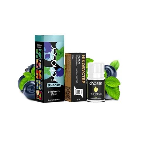 Набір для самозамішування Chaser Lux Blueberry Mint Ultra (Чорниця М'ята, 50 мг, 30 мл)