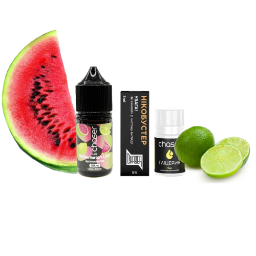 Набір для самозамішування Chaser Lux Watermelon Lime (Кавун Лайм, 50 мг, 30 мл)