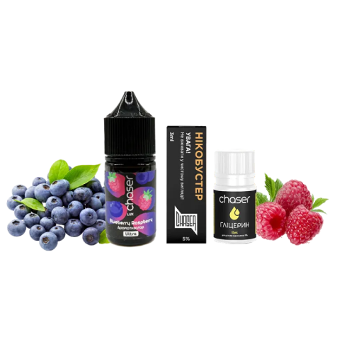 Набір для самозамішування Chaser Lux Blueberry Raspberry (Чорниця Малина, 50 мг, 30 мл)