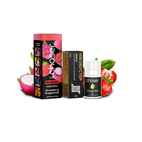 Набір для самозамішування Chaser Lux Strawberry Dragonfruit Limited Ultra (Полуниця Драконів Фрукт, 50 мг, 30 мл)