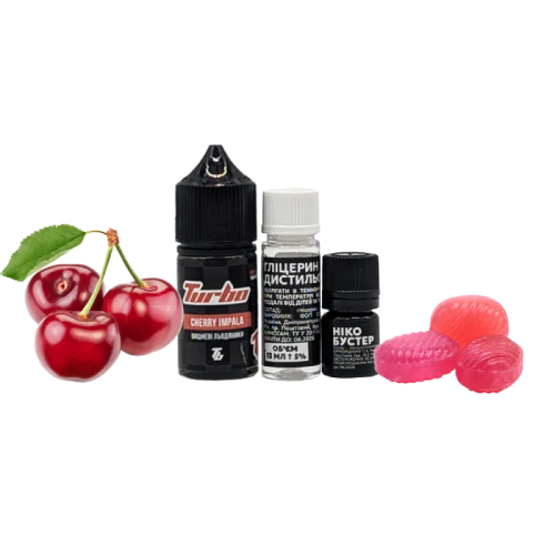 Набір для самозамішування Turbo Cherry Impala (Вишневі Льодяники, 50 мг, 30 мл)