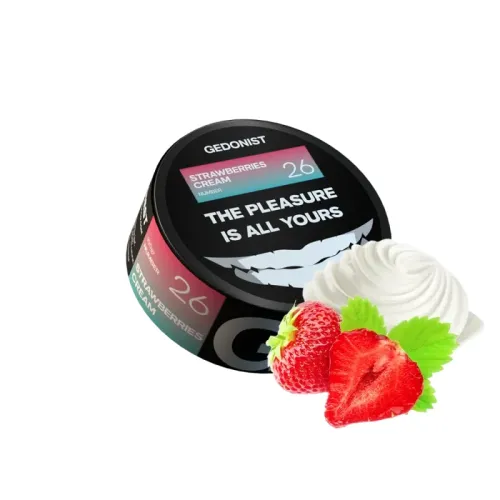 Тютюн Gedonist №26 Strawberry Cream (Полуниця Крем, 100 г)