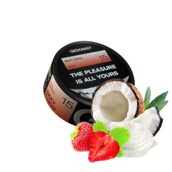 Тютюн Gedonist №15 Sexy Coco (Кокос Крем Полуниця, 100 г)
