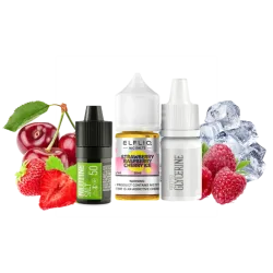 Набір для самозамішування Elfliq Strawberry Raspberry Cherry Ice (Полуниця Малина Вишня Лід, 50 мг, 30 мл)