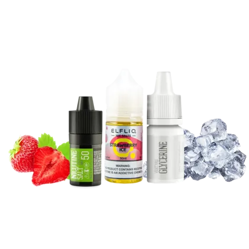 Набір для самозамішування Elfliq Strawberry ice (Полуниця Лід, 50 мг, 30 мл)