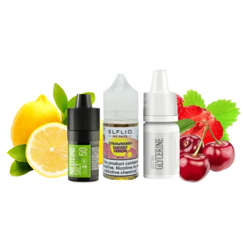 Набір для самозамішування Elfliq Strawberry Cherry Lemon (Полуниця Вишня Лимон, 50 мг, 30 мл)