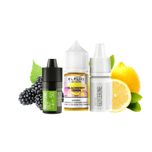 Набір для самозамішування Elfliq Blackberry Lemon (Чорниця Лимон, 50 мг, 30 мл)