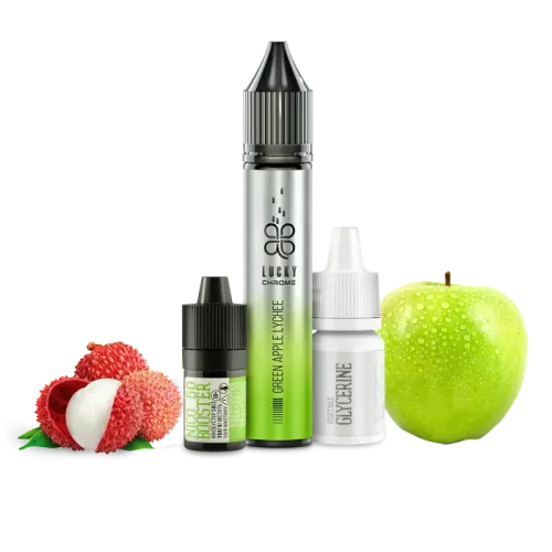 Набір для самозамішування Lucky Chrome Green Apple Lychee (Зелене Яблуко Лічі, 50 мг, 30 мл)