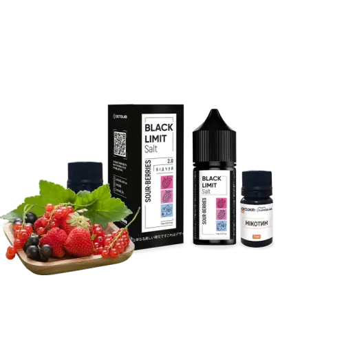 Набір для самозамішування Black Limit Salt Sour Berries (Кислі Ягоди, 50 мг, 30 мл)