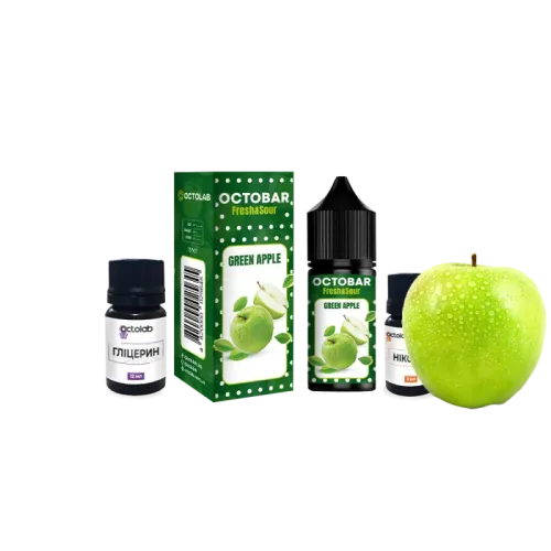 Набір для самозамішування Octobar Fresh & Sour Green Apple (Зелене Яблуко, 50 мг, 30 мл)