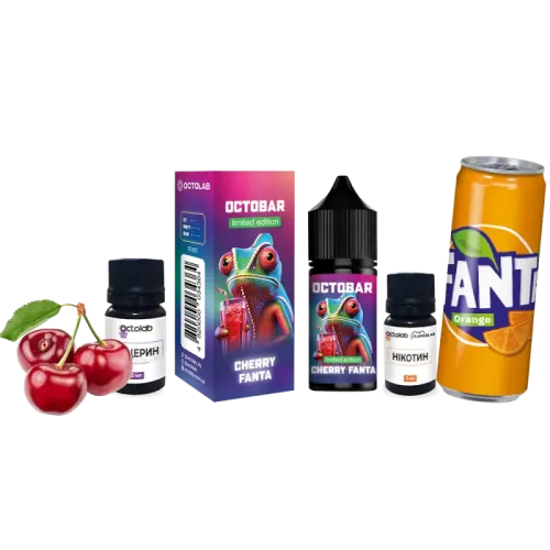 Набір для самозамішування Octobar NFT Cherry Fanta Limited Edition (Вишнева Фанта, 50 мг, 30 мл)