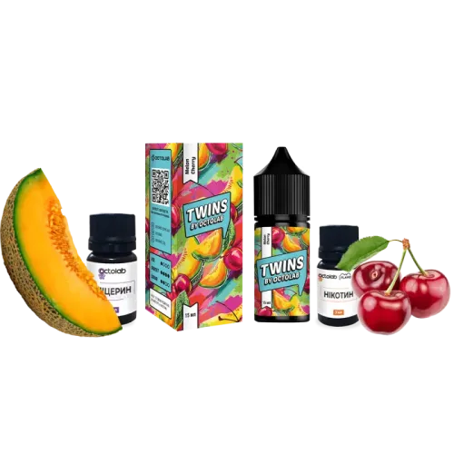 Набір для самозамішування Twins Melon Cherry (Диня Вишня, 50 мг, 30 мл)