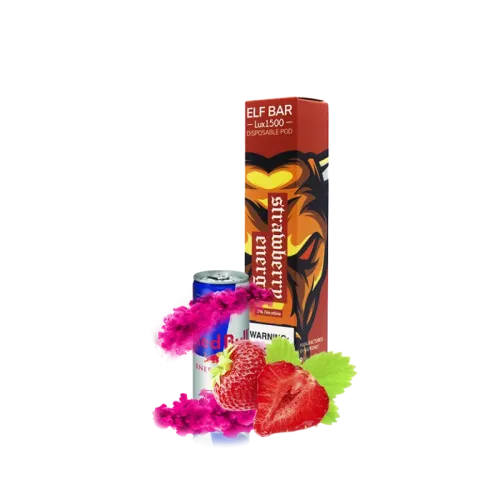 Elf Bar LUX 1500 Strawberry Energy (Полуничний Енергетик) Одноразовий POD