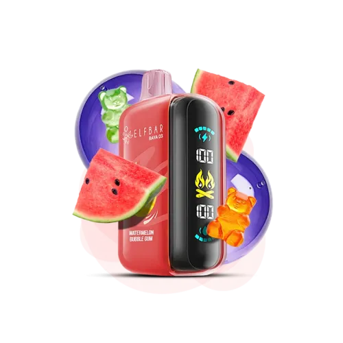 Elf Bar Raya D3 25000 Watermelon Bubble Gum (Кавун Жуйка) Одноразовий POD