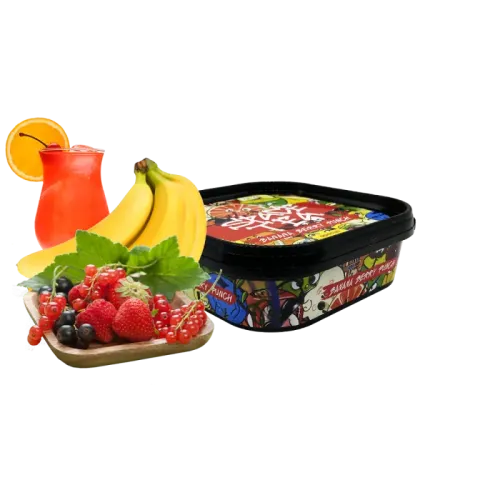 Кальянна чайна суміш Space Tea Home Banana Berry Punch (Банана Беррі Пунш, 100 г)