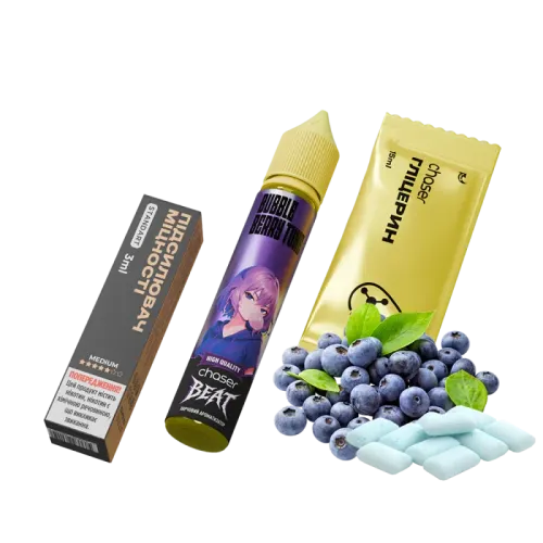 Набір для самозамішування Chaser Beat Bubble Berry Tune (Чорнична Жуйка, 50 мг, 30 мл)