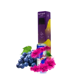 Elf Bar 2000 Grape Energy (Виноградний Енергетик) Одноразовий POD