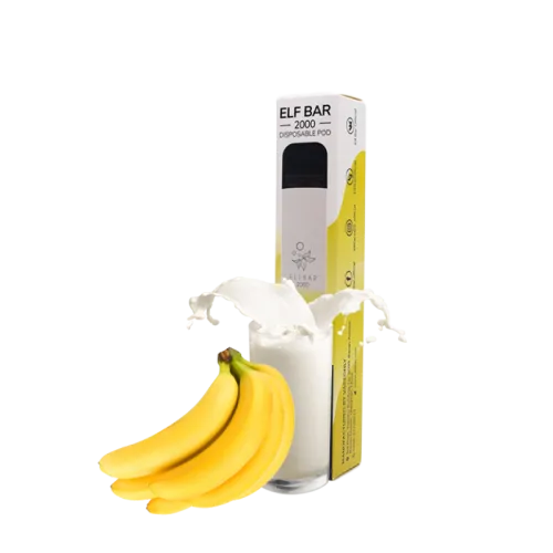 Elf Bar 2000 Banana Milk (Молочний Банан) Одноразовий POD