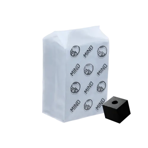 Горіхове вугілля для кальяну Mind Air Gap (1 кг, 72 шт, р25, без коробки)